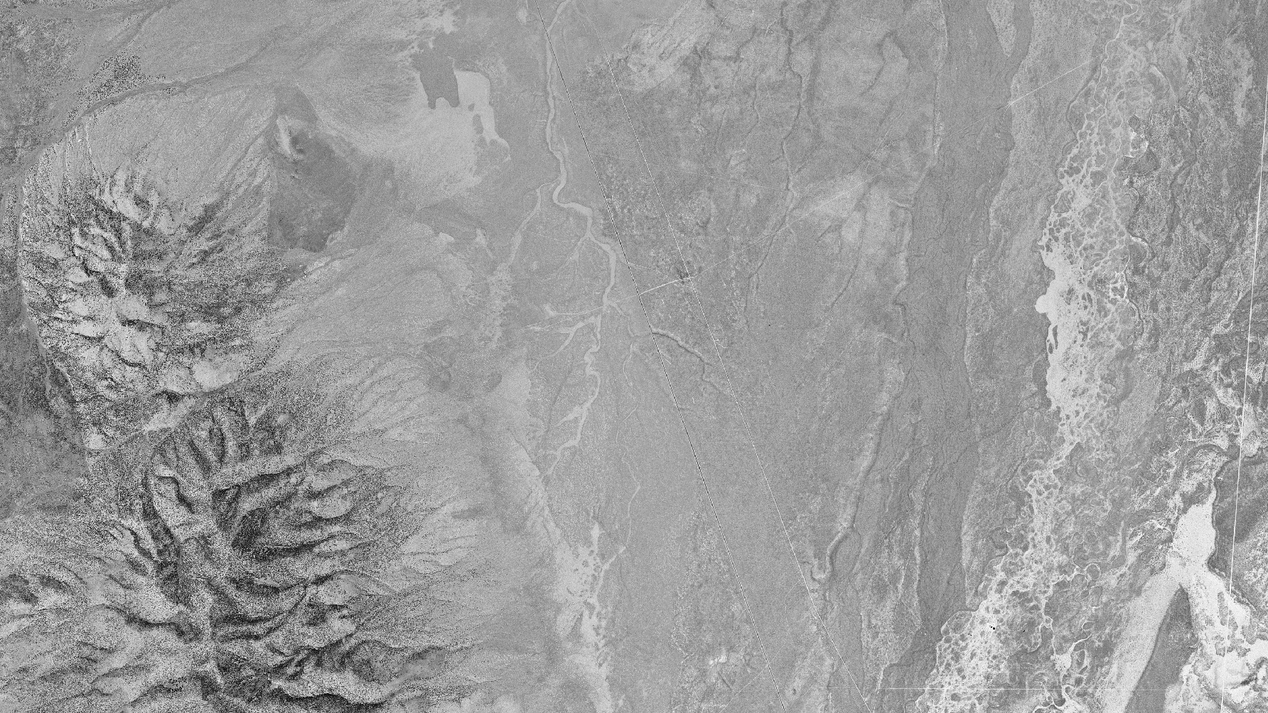 Historical imagery shows intact sagebrush range in the Great Basin area of Nevada.